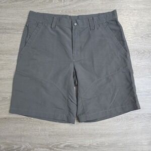 The North Face Nylon Performance Cargo Utility Shorts 10" Hiking Gray Blu Men 36